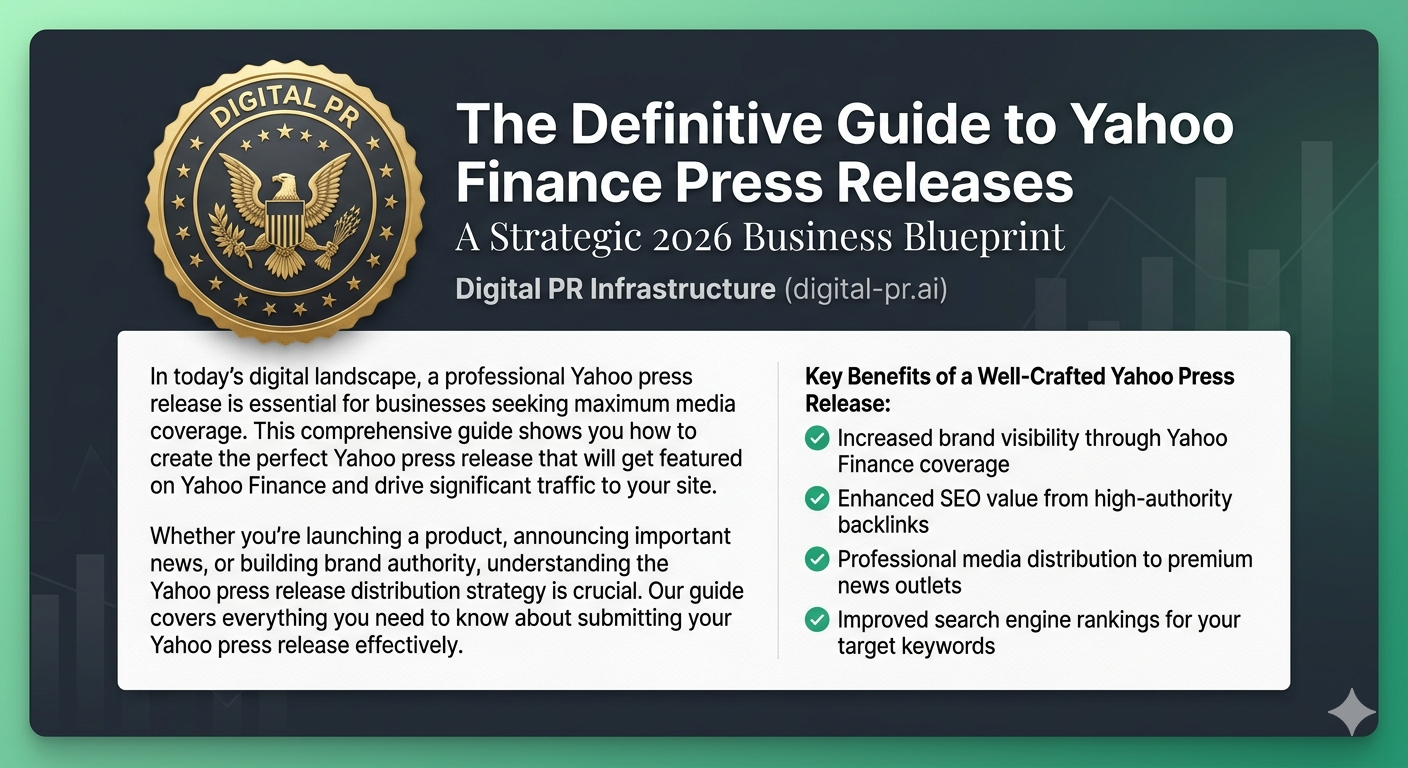 Yahoo Finance Press Release Distribution and SEO Strategy